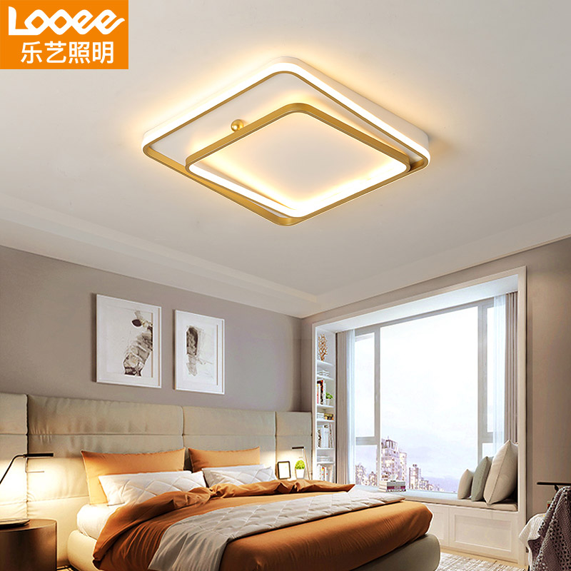 【乐艺照明】led铁艺亚克力北欧现代简约客厅卧室书房吸顶灯