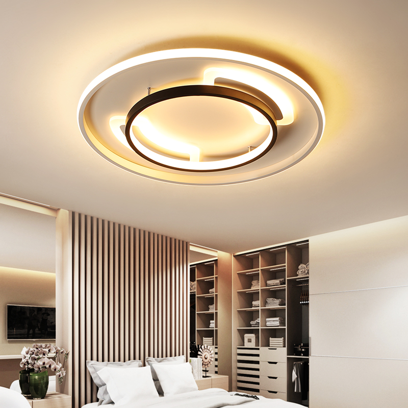 卧室灯led吸顶灯 北欧简约现代艺术房间温馨个性宜家超薄客厅